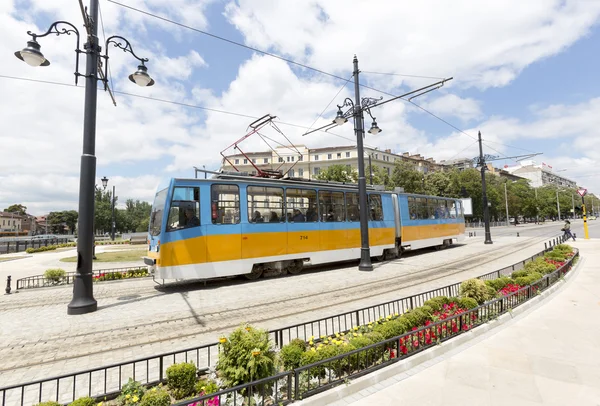 Bulgaristan 'ın Sofya kentindeki tramvay — Stok fotoğraf