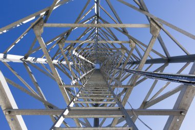 Ladder stairs of a communication tower clipart