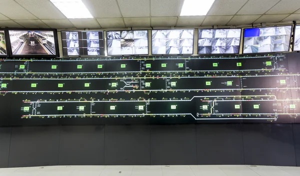 Sala de controle do metrô — Fotografia de Stock