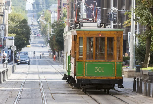 Authentieke tram in Europa — Stockfoto