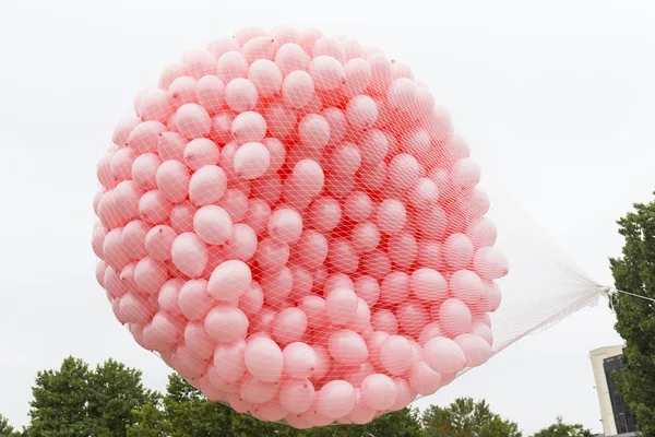 Globos rosas Cáncer de mama —  Fotos de Stock