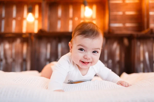 Cute boy in studio — Stock Photo, Image