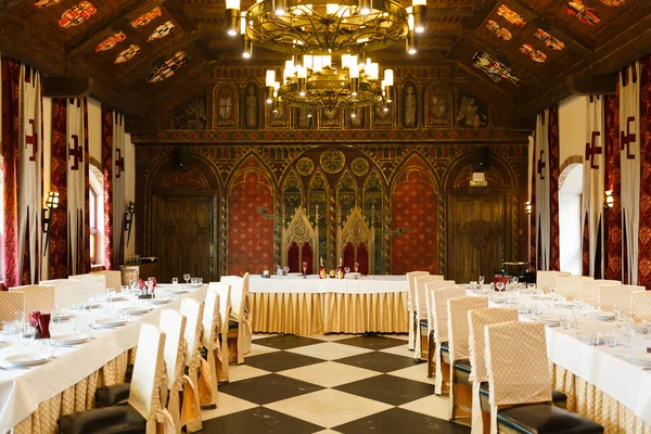 Interior do casamento em estilo medieval — Fotografia de Stock