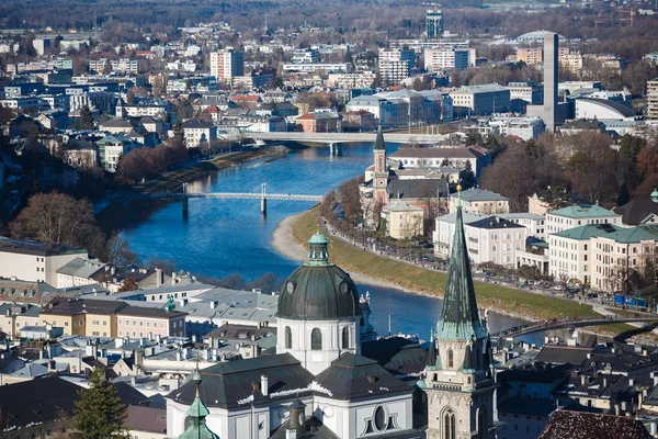 Vista de la ciudad de Salzburgo — Foto de Stock