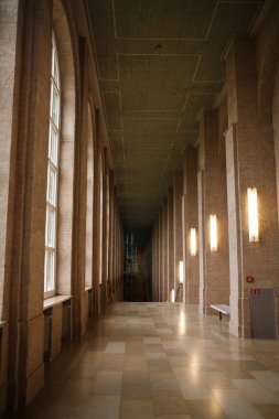 Interior of the Alte Pinakothek museum clipart