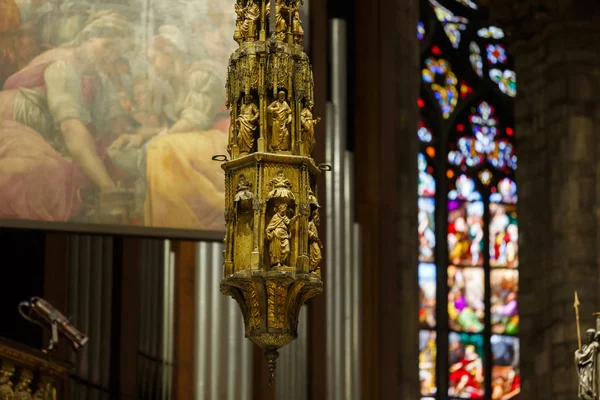 Interieur van de Duomo, Milan — Stockfoto