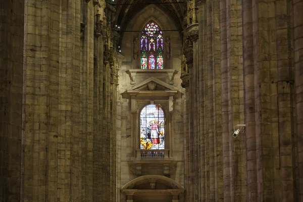 Interieur van de Duomo, Milan — Stockfoto