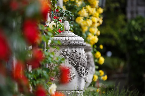Camas de flores en un jardín —  Fotos de Stock