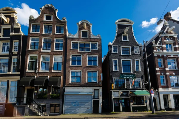 Domy z Amsterdamu — Zdjęcie stockowe