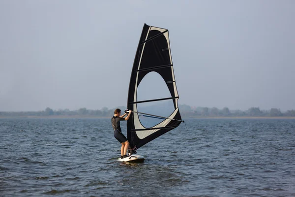 Windsurfer in training — Stock Photo, Image