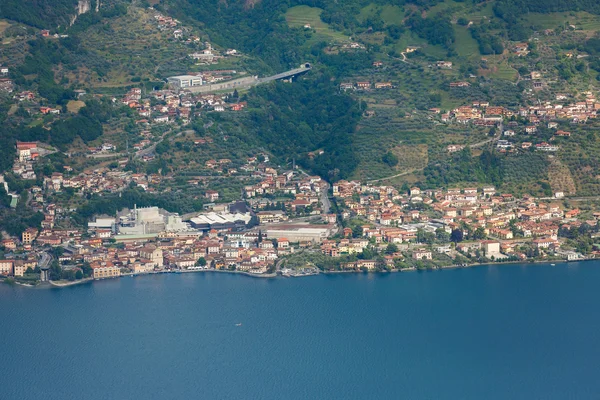 Jezero Iseo, Itálie — Stock fotografie