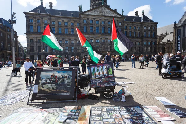 Mötet till stöd för Palestina — Stockfoto