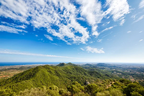 View from mount Sant Salvador, Mallorca — Stock Photo, Image