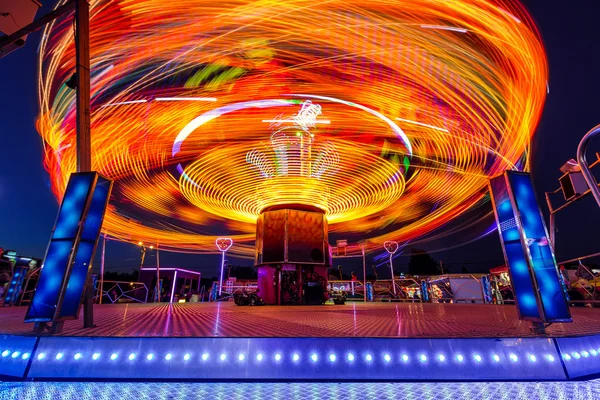 Carousels at night — Stock Photo, Image