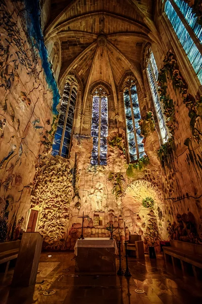 Interior da Catedral de Santa Maria de Palma (La Seu) em Palma — Fotografia de Stock