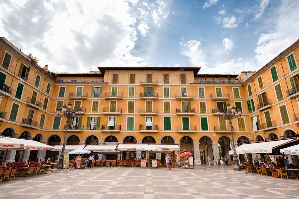 Plaza Mayor In Palma De Mallorca Stock Editorial Photo