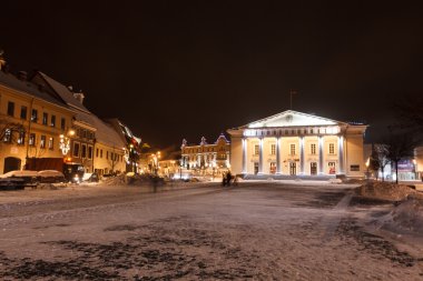 Vilnius Belediye Binası gece