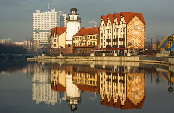 Halászati községben. Kalinyingrád — Stock Fotó