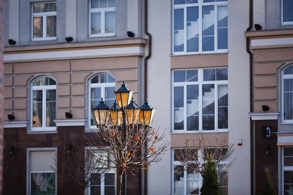 Luces del pueblo pesquero. Kaliningrado — Foto de Stock