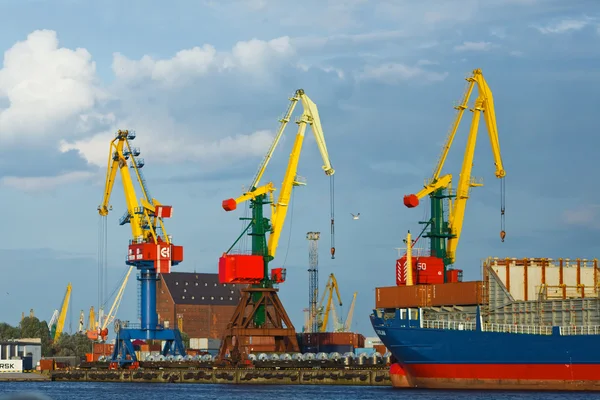 Porto commerciale a Kaliningrad — Foto Stock