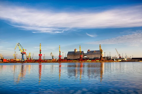 Port handlowy w Kaliningradzie Obrazek Stockowy
