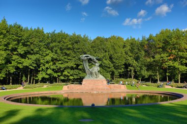 Lazienki Park in Warsaw clipart