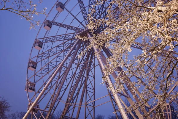 Ferris wheel in Yunost park — Stock Photo, Image