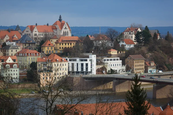 A Meissen város látképe — Stock Fotó