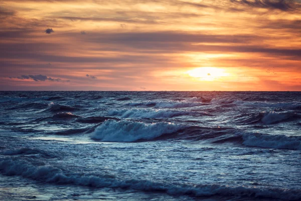 Puesta de sol y mar —  Fotos de Stock