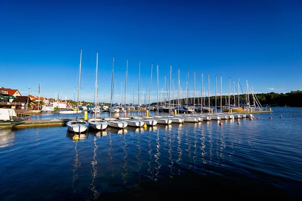 Port w Mikołajkach, Polska — Zdjęcie stockowe