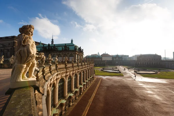 A Zwinger Drezdában szobor — Stock Fotó