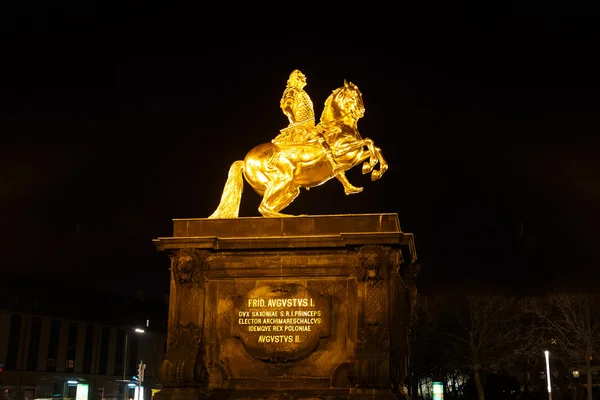 Monumento d'oro di Federico Augusto II — Foto Stock