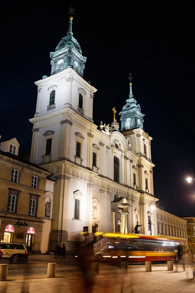 Varşova'daki kutsal Haç Kilisesi — Stok fotoğraf