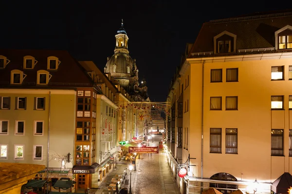 Munzgasse - kävelykatu Dresdenissä — kuvapankkivalokuva
