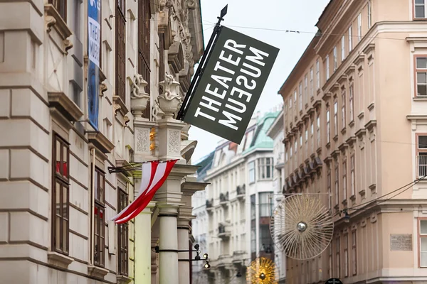 Reclame voor Theater Museum in Wenen — Stockfoto