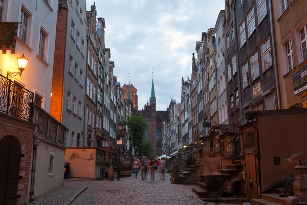 Mary 's Street en Gdansk — Foto de Stock