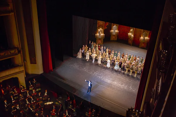 Сцена Венской государственной оперы — стоковое фото