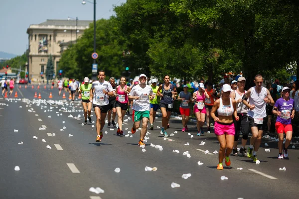 Una maratón en Budapest — Foto de Stock