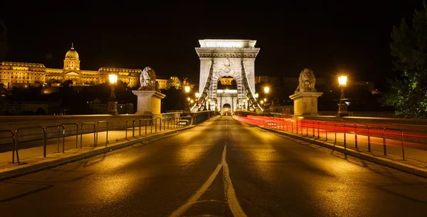 Puente de la cadena en Budapest — Foto de Stock