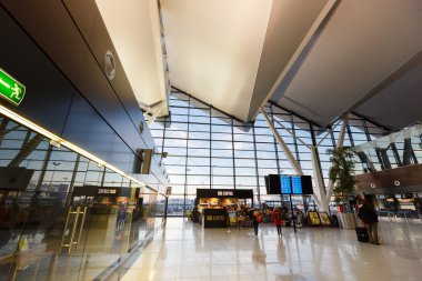 İç modern bina Lech Valesa Havaalanı