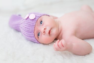 Bir bir ay çocuk portresi