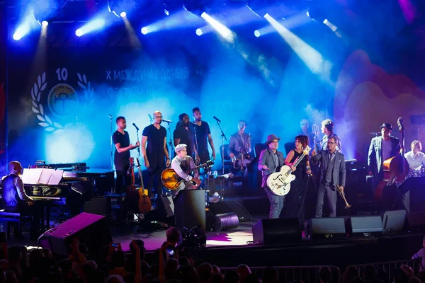 Concierto del cantante francés Zaz en el festival de jazz — Foto de Stock