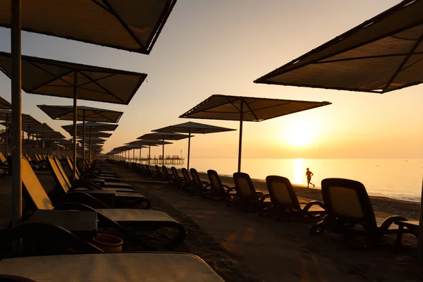 Tôt le matin sur la plage — Photo