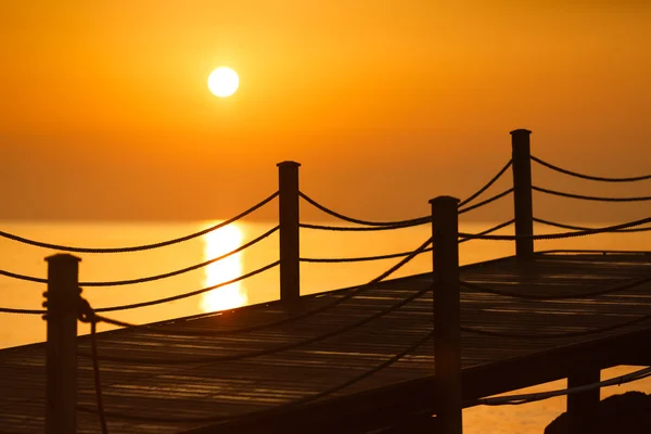 Tôt le matin sur la plage — Photo