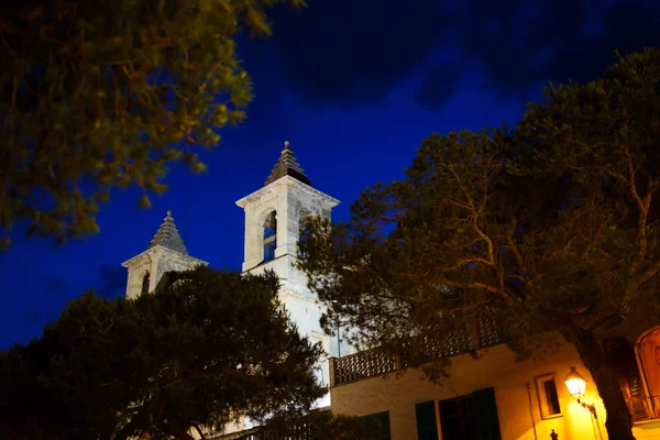 Torres da Catedral em Santanyi, Maiorca — Fotografia de Stock