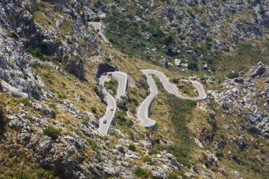 Sa Calobra, Mallorca için yılan gibi yol