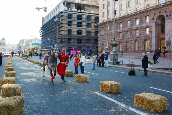O show cossacos de equitação — Fotografia de Stock