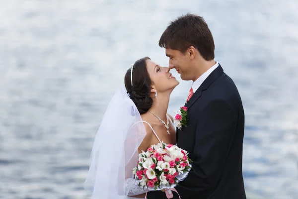 Kiss of lovers — Stock Photo, Image