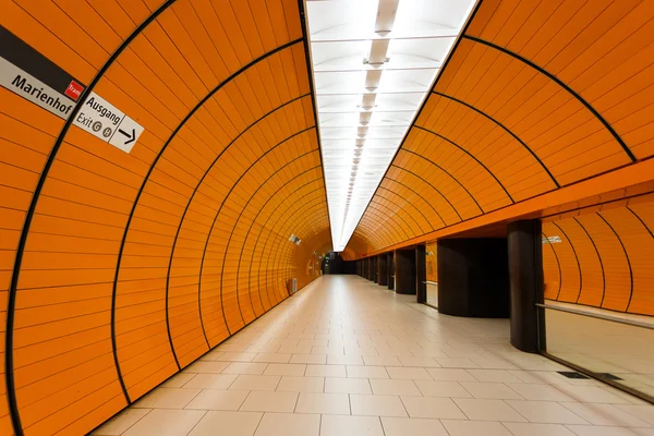 Marienplatz subway station in Munich — Stock Photo, Image