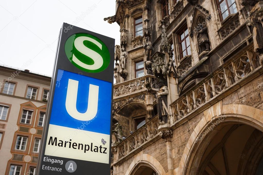 Sign of subway in Munich